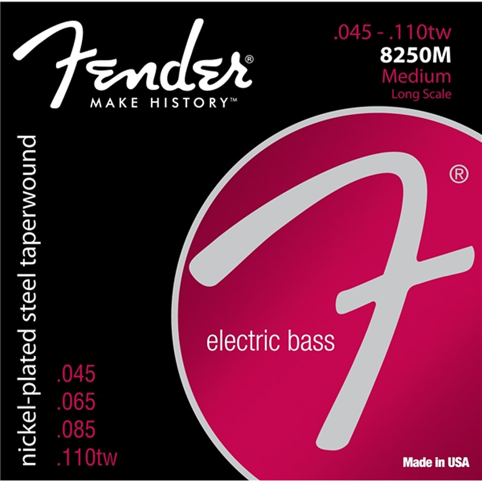 Fender 8250 Bass Strings .045-.110 Taperwound