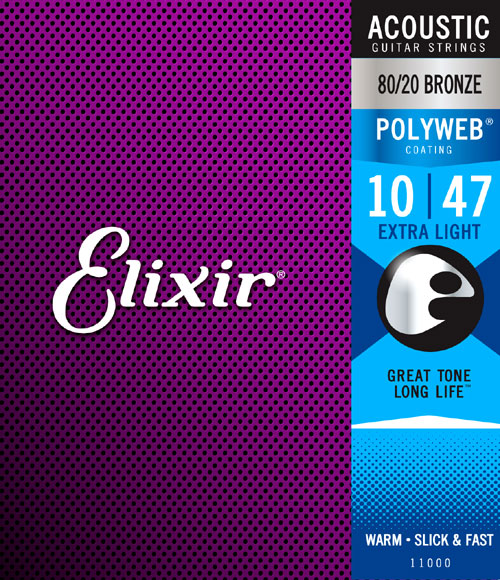 Elixir 80/20 Bronze Polyweb Extra Light 10-47