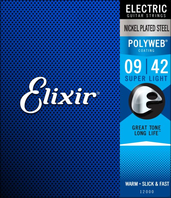 Elixir Nickel Plated Steel Super Light 9-42 POLYWEB