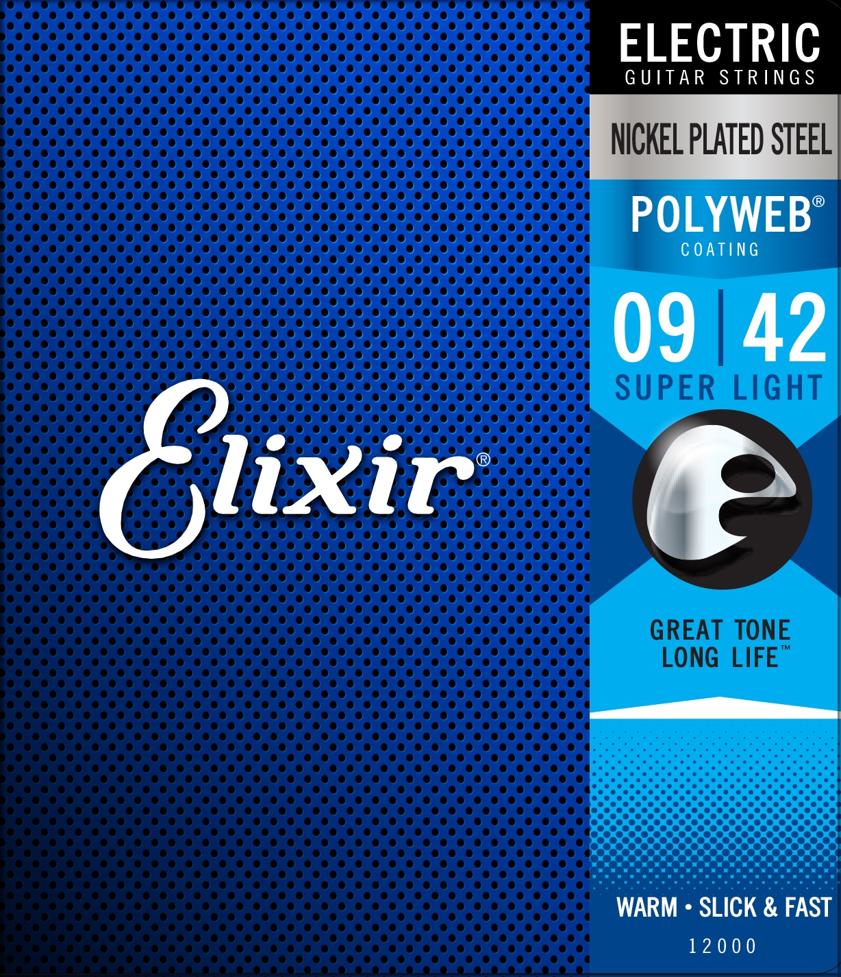 Elixir Nickel Plated Steel Super Light 9-42 POLYWEB