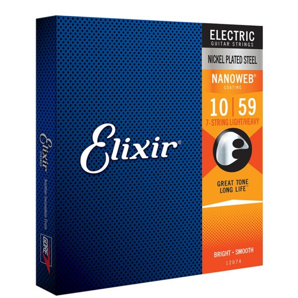 Elixir NANOWEB Electric Nickel 7-String .010-.059