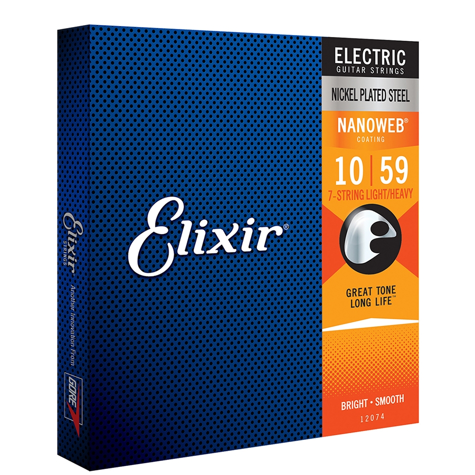 Elixir NANOWEB Electric Nickel 7-String .010-.059
