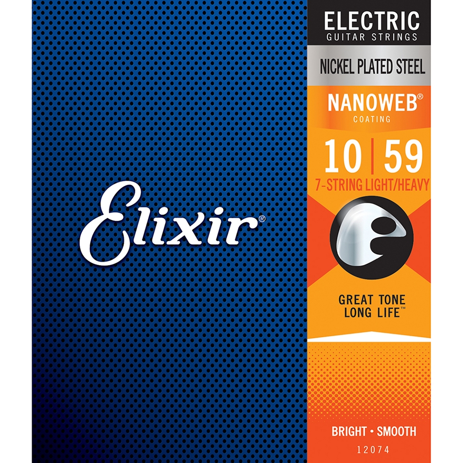 Elixir NANOWEB Electric Nickel 7-String .010-.059 - Image 2