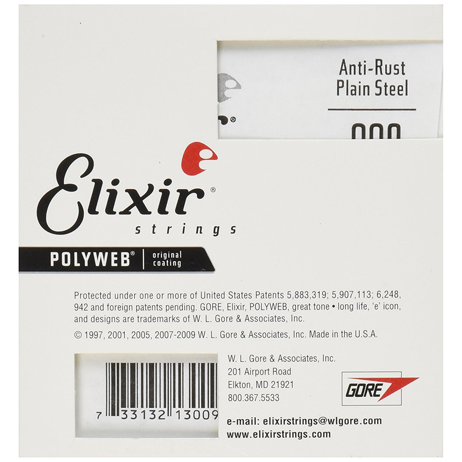 Elixir Anti-Rust Plain Steel Single .009 - Image 2