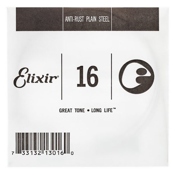 Elixir .016 Anti-Rust Plain Steel Single String
