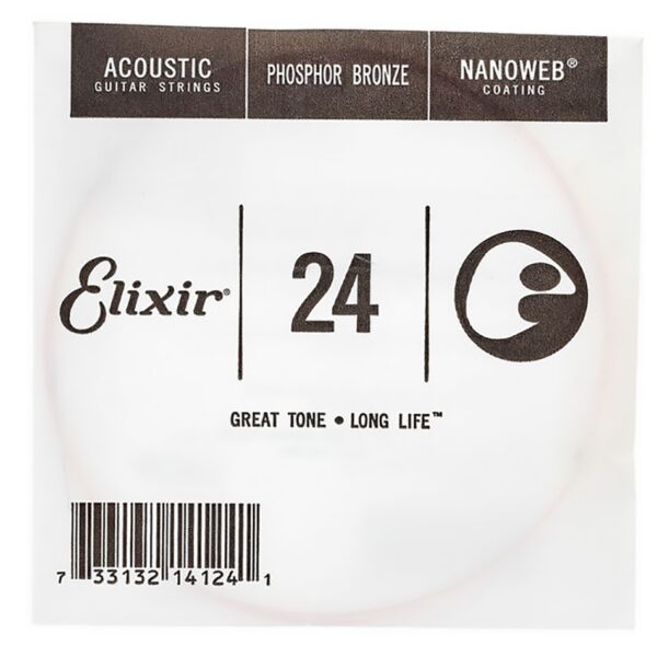 Elixir Acoustic Phosphor Bronze NANOWEB .024 Single