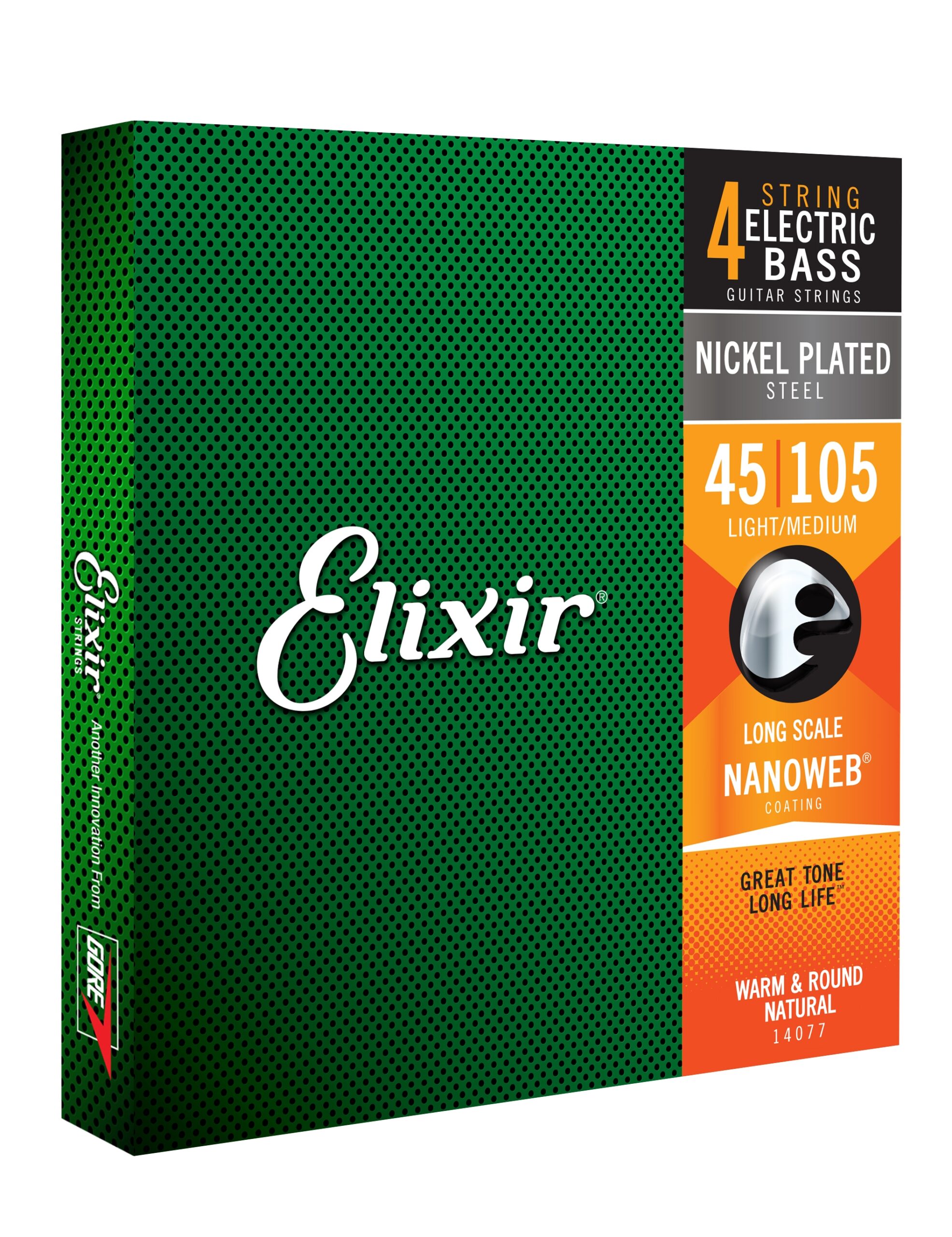 Elixir Nickel Plated Bass Strings 45-105 NANOWEB Long Scale - Image 3