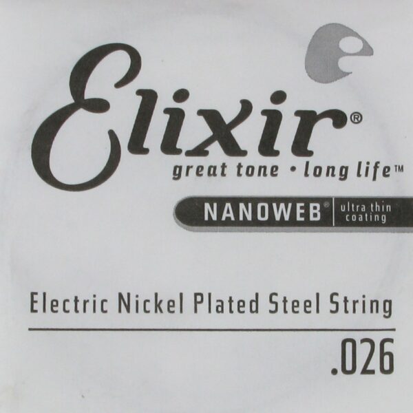 Elixir NANOWEB Nickel Plated Steel Single String .026