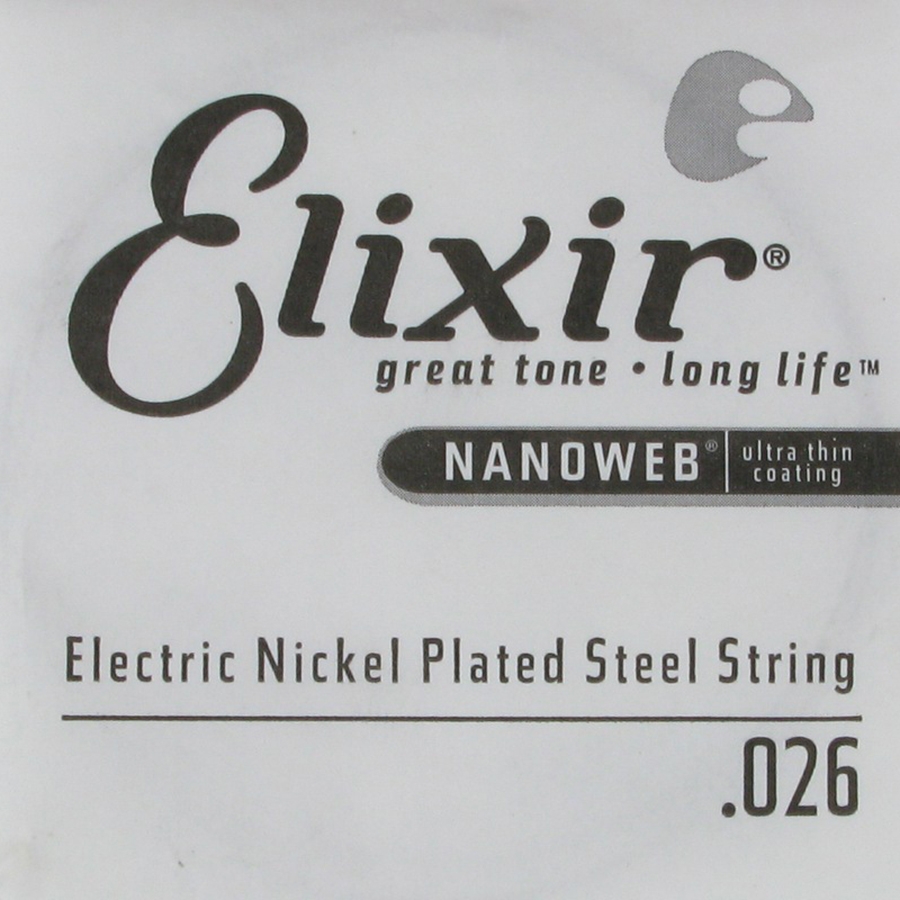 Elixir NANOWEB Nickel Plated Steel Single String .026