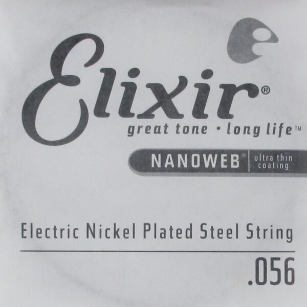 Elixir NANOWEB Nickel Plated Steel Single .056