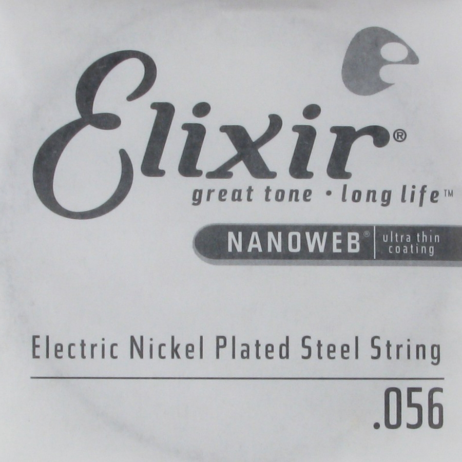 Elixir NANOWEB Nickel Plated Steel Single .056