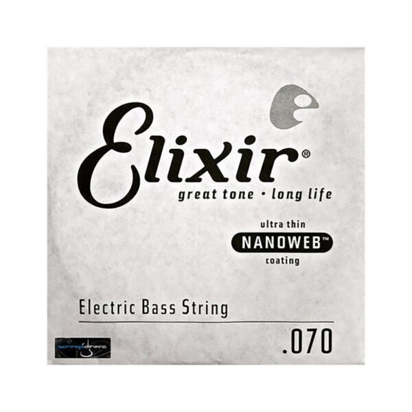 Elixir NANOWEB .070 Single Bass String - Nickel Plated Steel