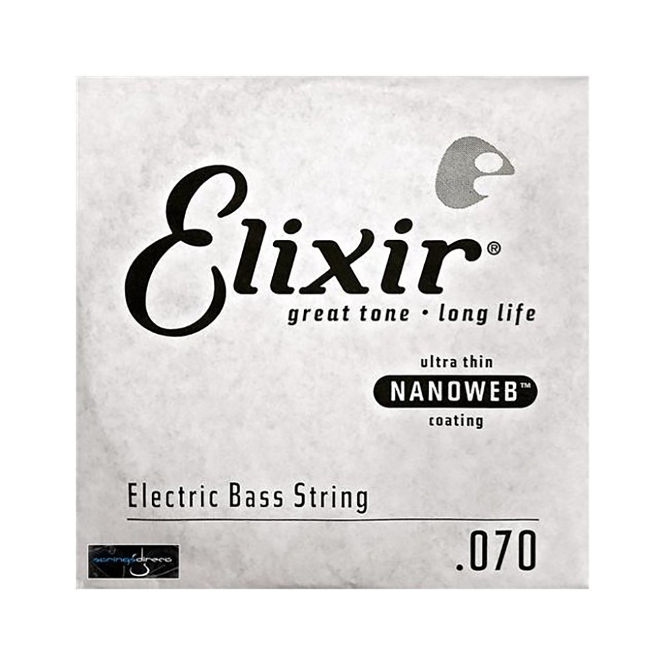 Elixir NANOWEB .070 Single Bass String - Nickel Plated Steel