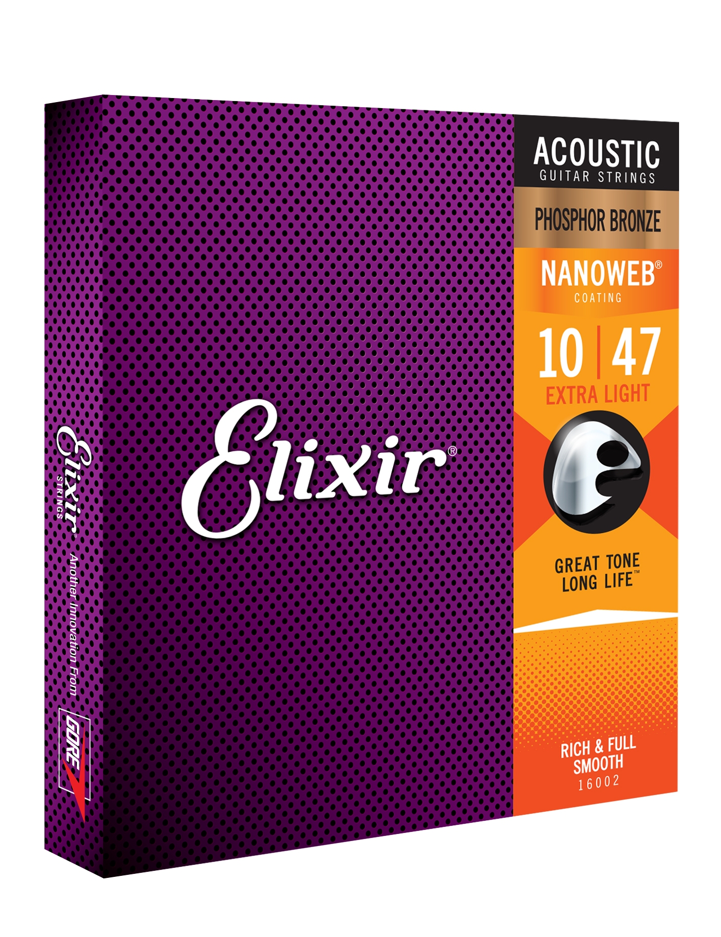 Elixir Phosphor Bronze NANOWEB Extra Light .010-.047 - Image 3