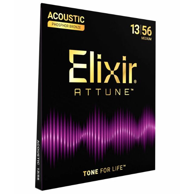 Elixir Attune 21102 Phosphor Bronze Acoustic Strings 13-56