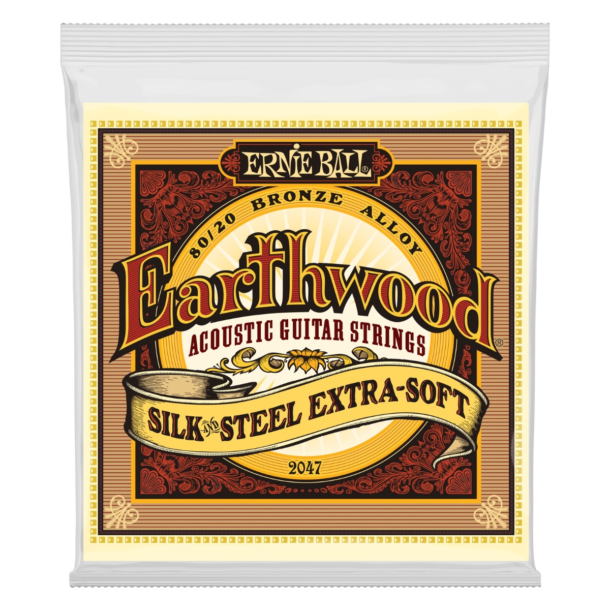 Ernie Ball 2047 Earthwood Silk & Steel Extra Soft 80/20