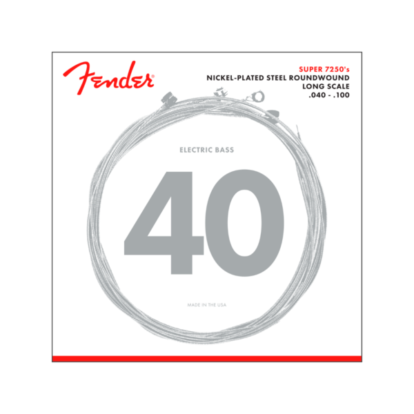 Fender 7250L Bass Strings .040-.100 Long Scale (4)