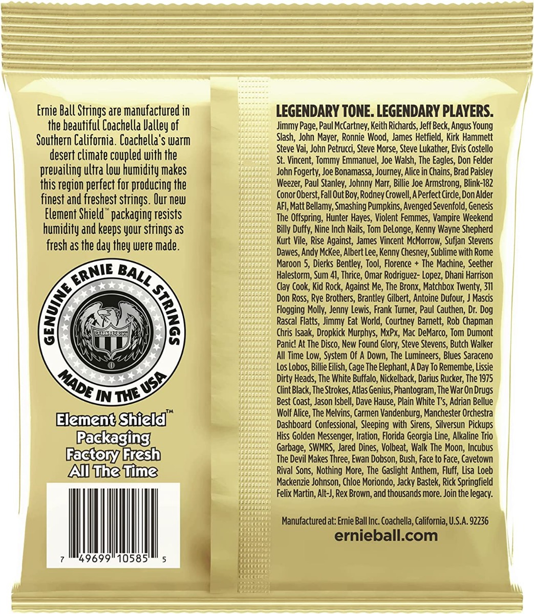 Ernie Ball 2007 Earthwood 80/20 Bronze 11.5-54 - Image 2