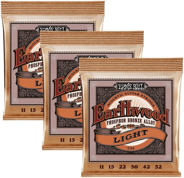 Ernie Ball Super Slinky Acoustic Phosphor Bronze 2148 - 3 Pack