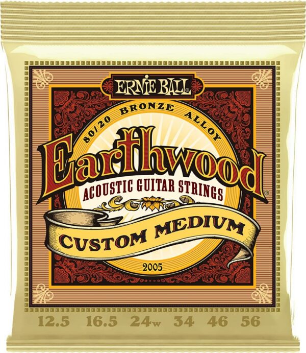 Ernie Ball 2005 Earthwood Custom Medium 80/20 Bronze 12.5-56