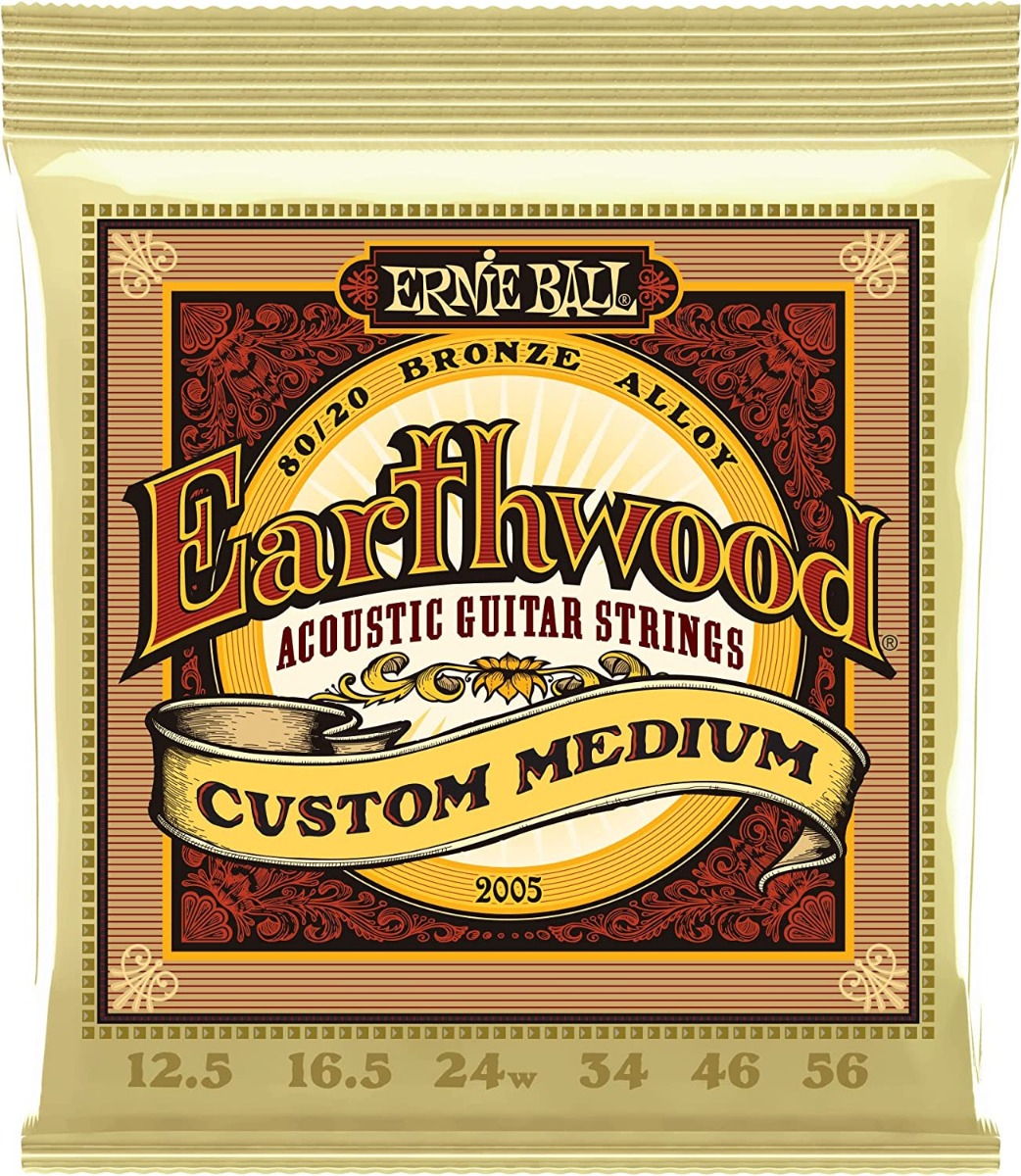 Ernie Ball 2005 Earthwood Custom Medium 80/20 Bronze 12.5-56