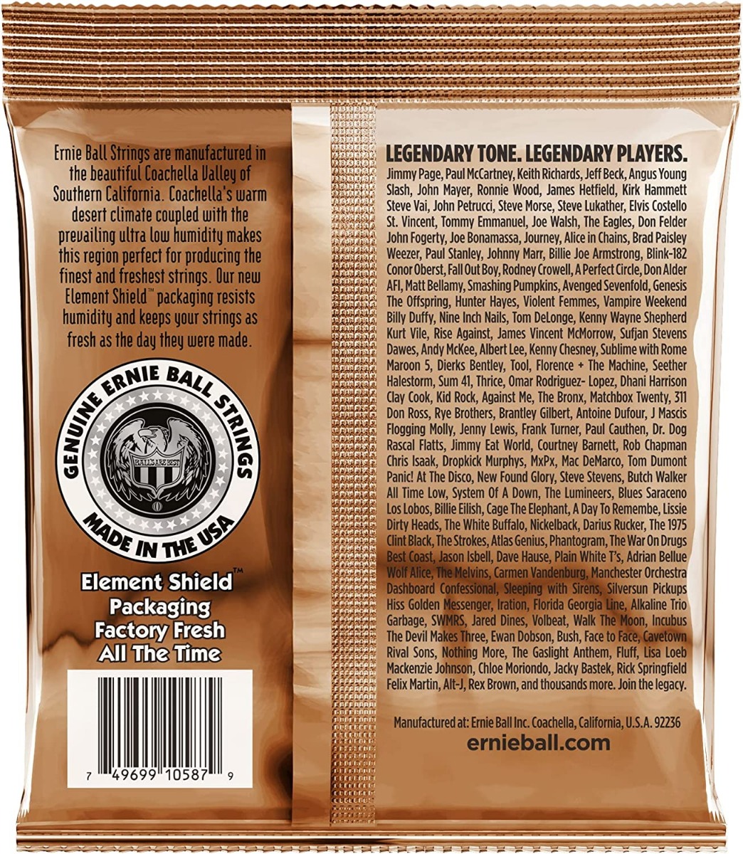 Ernie Ball 2145 Earthwood Custom Light Phosphor Bronze 11.5-54 - Image 2