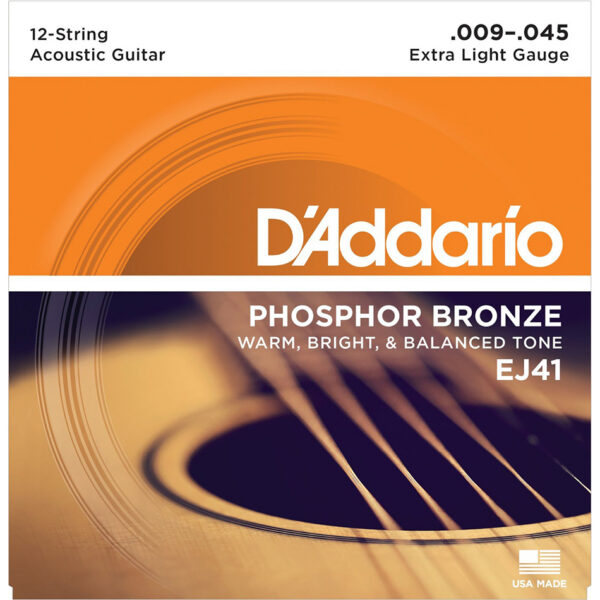 D'Addario EJ41 12-String Phosphor Bronze Extra Light