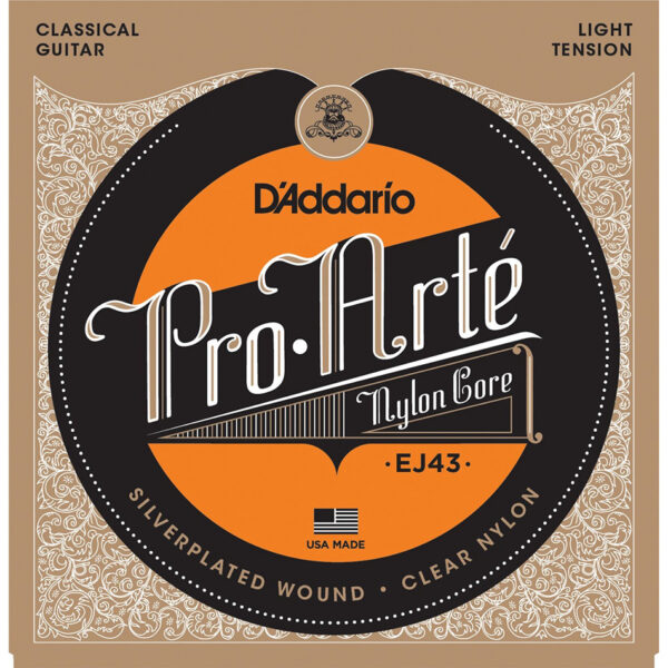 D'Addario EJ43 Pro-Arte Clear/Silver Light Classical