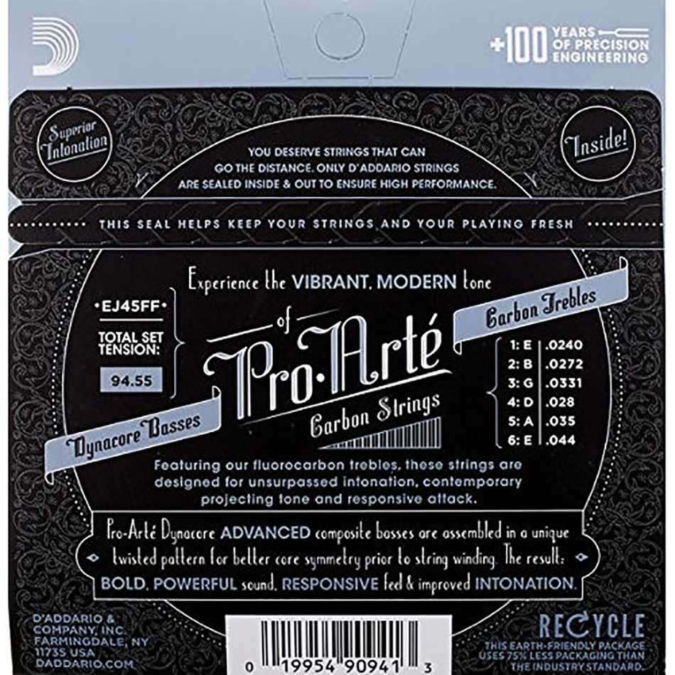 D'Addario EJ45FF Pro-Arte Carbon/Dynacore Normal Tension - Image 2