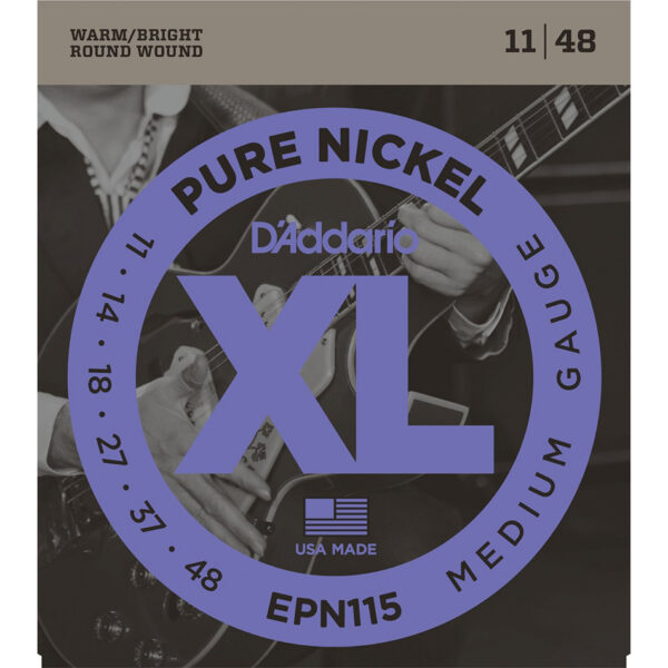 D'Addario EPN115 Pure Nickel Blues/Jazz Electric Strings
