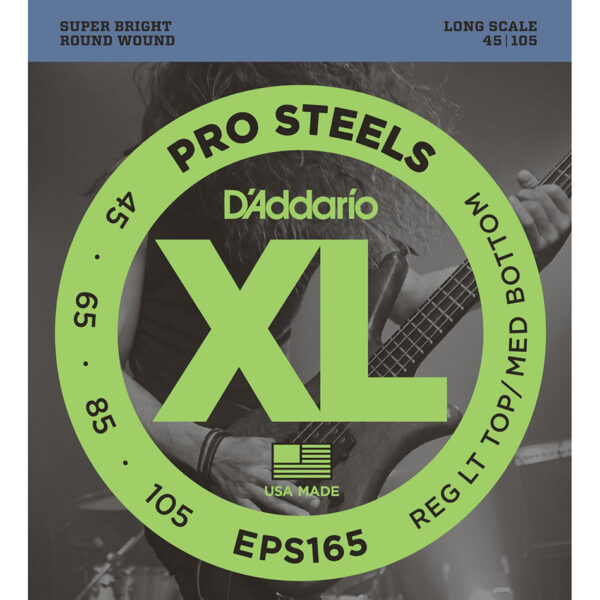 D'Addario EPS165 ProSteels Bass Strings 45-105