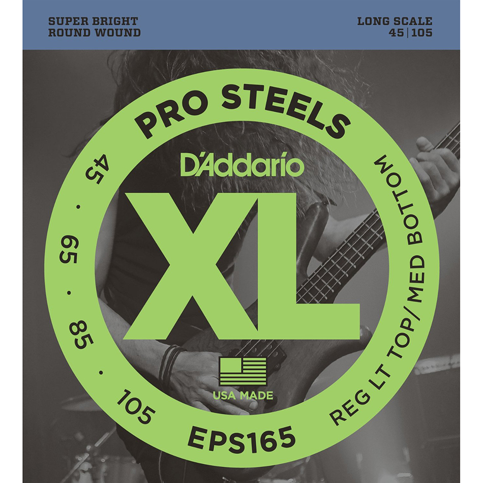 D'Addario EPS165 ProSteels Bass Strings 45-105