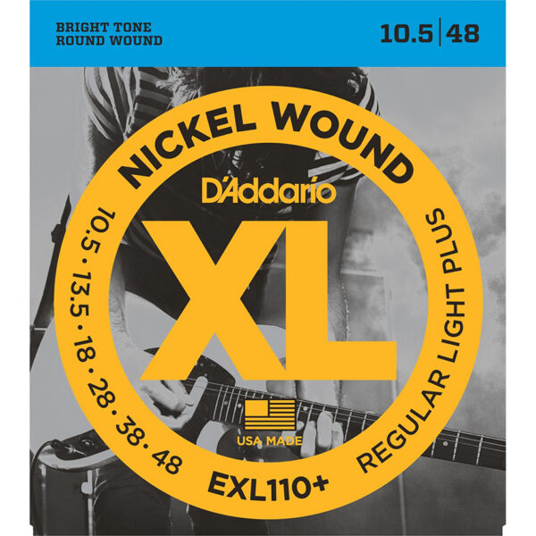 D'Addario EXL110+ Nickel Wound Electric Strings 10.5-48