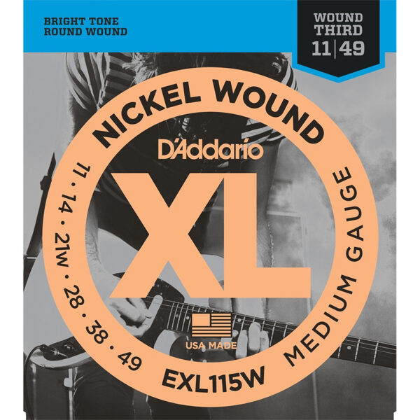 D'Addario EXL115W XL Blues/Jazz Wound 3rd Set