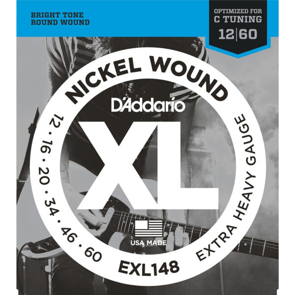 D'Addario EXL148 XL Nickel Wound Extra Heavy 12-60