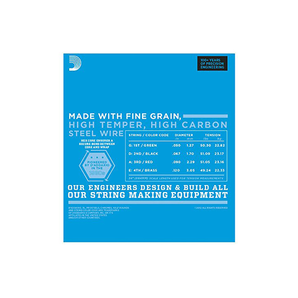 D'Addario EXL160BT Balanced Tension Bass Strings 50-120 - Image 2