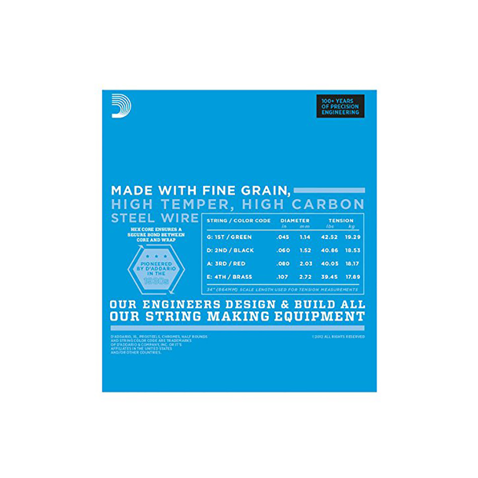 D'Addario EXL170BT Balanced Tension Bass Strings 45-107 - Image 3