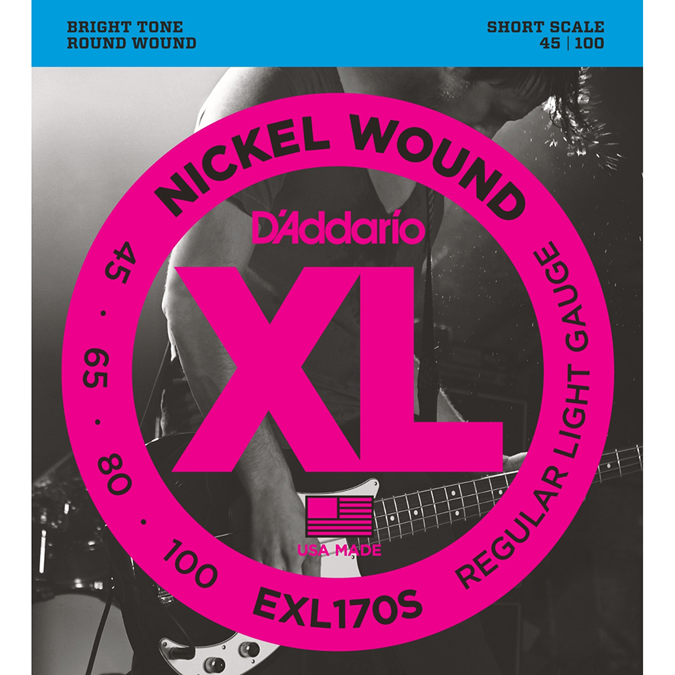 D'Addario EXL170S Short Scale Bass Strings 45-100