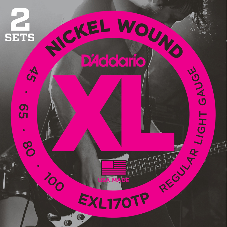 D'Addario EXL170TP Bass XL 45-100 Long Scale – 2-Pack