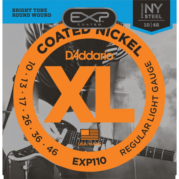 D'Addario EXP110 Coated Electric Guitar Strings 10-46