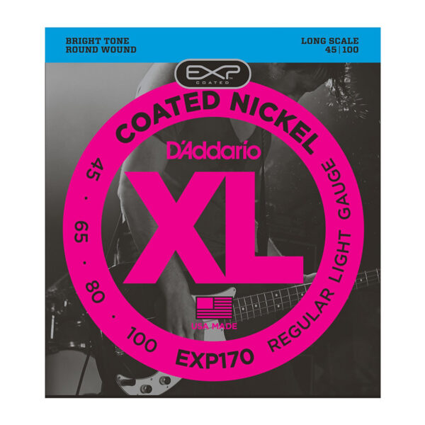 D'Addario EXP170 Coated Bass Strings 45-100 Long Scale