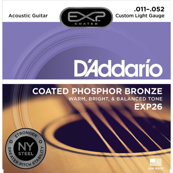 D'Addario EXP26 Custom Light Acoustic Strings
