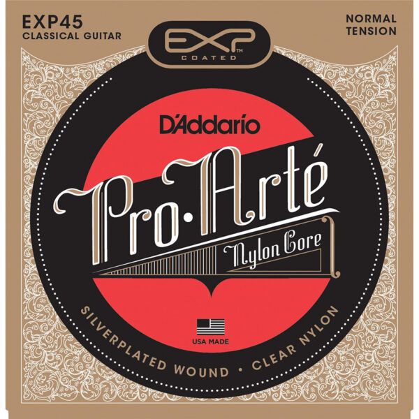 D'Addario EXP45 Coated Classical Guitar Strings, Normal