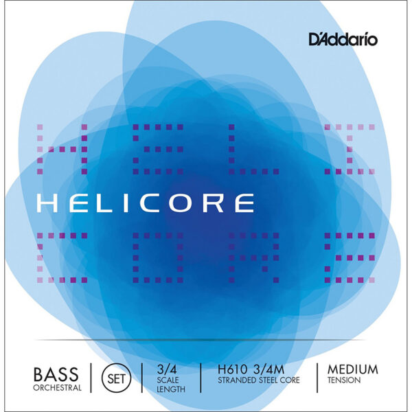 D'Addario Helicore Orchestral Bass Strings 3/4 Medium