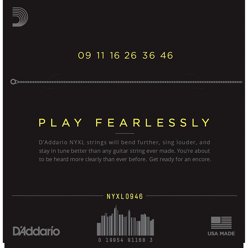 D'Addario NYXL0946 Electric Strings, Super Light/Reg - Image 4