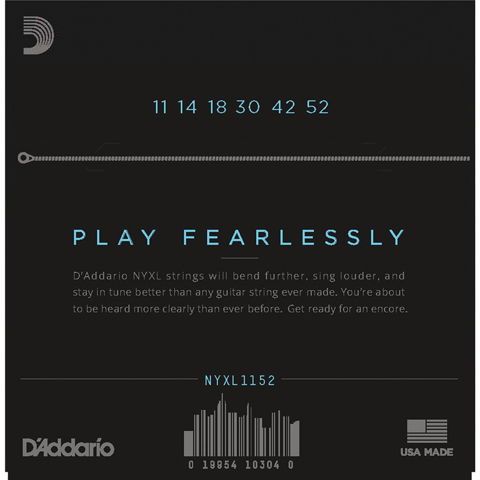 D'Addario NYXL1152 Electric Guitar Strings, Med/Hvy 11-52 - Image 4