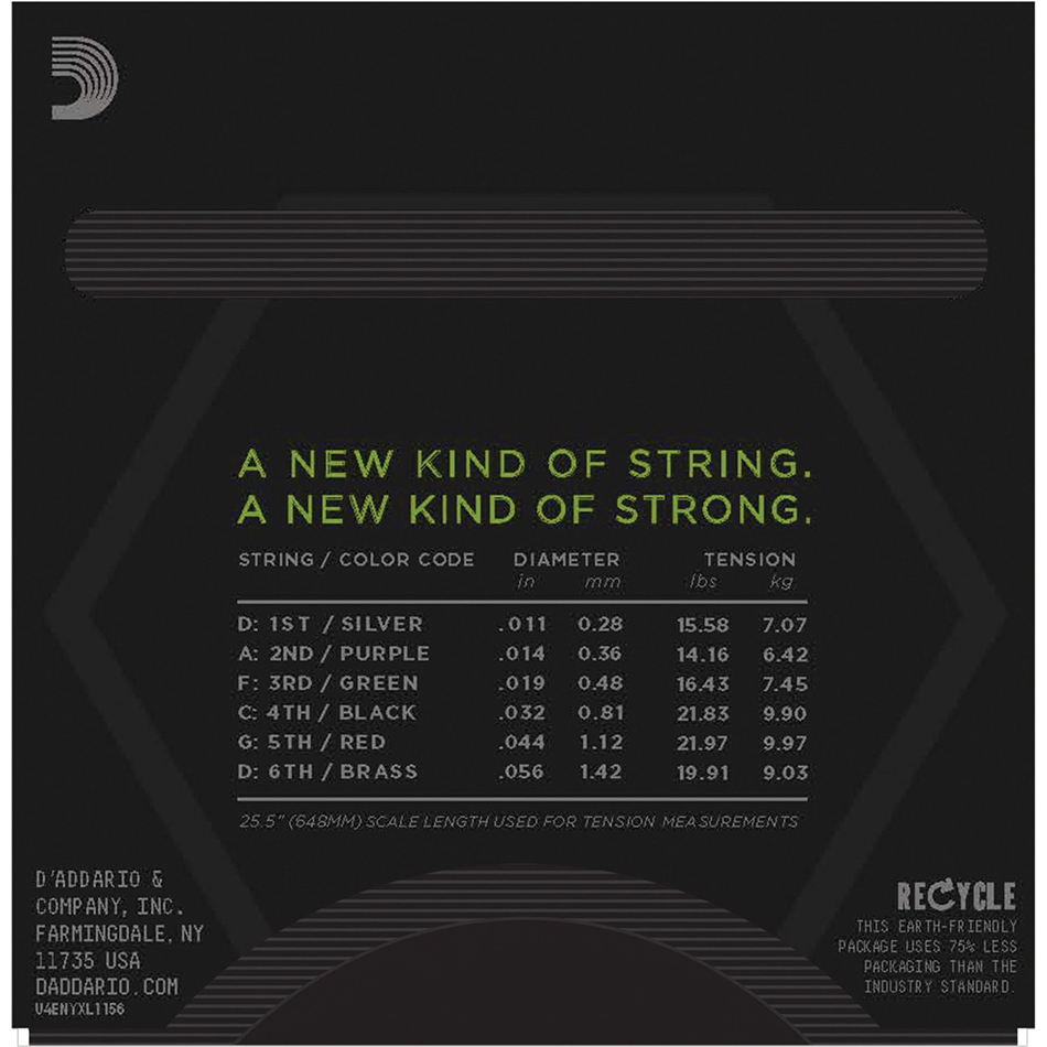 D'Addario NYXL1156 Electric Guitar Strings, Med/X-Hvy 11-56 - Image 3