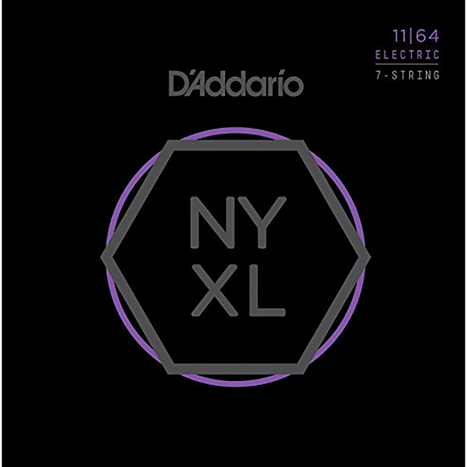 D'Addario NYXL1164 Electric Guitar Strings 11-64 7-String