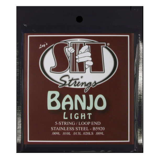 SIT Strings B5920 5-String Banjo Set, Stainless .009-.020
