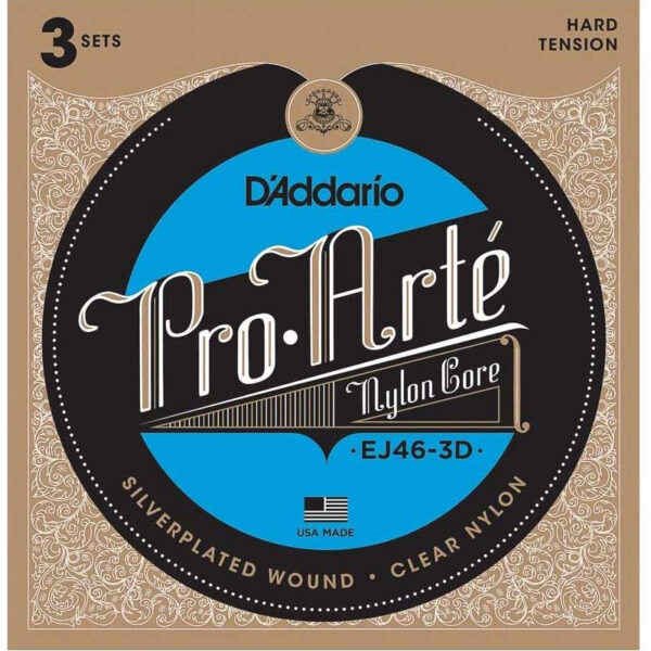 D'Addario EJ46-3D Pro Arte Hard Tension, 3-Pack